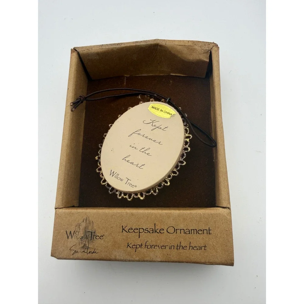 Willow Tree Kept Forever In The Heart Keepsake Ornament Susan Lordi Gold Heart